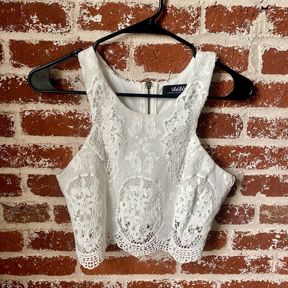Lulus white 2-piece lace dress - Picture 5 of 5